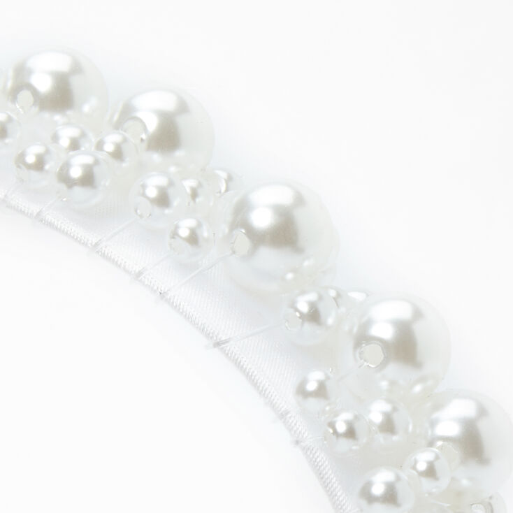 Bubble Pearl Headband - White,