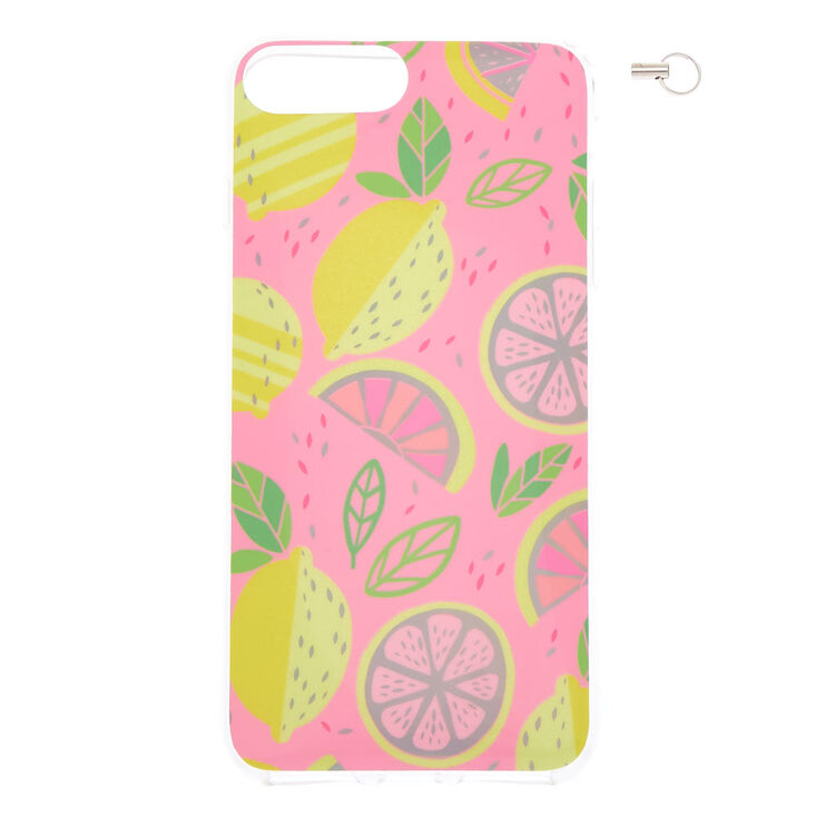 Holographic Lemon Phone Case with Lanyard - Fits iPhone 6/7/8 Plus,