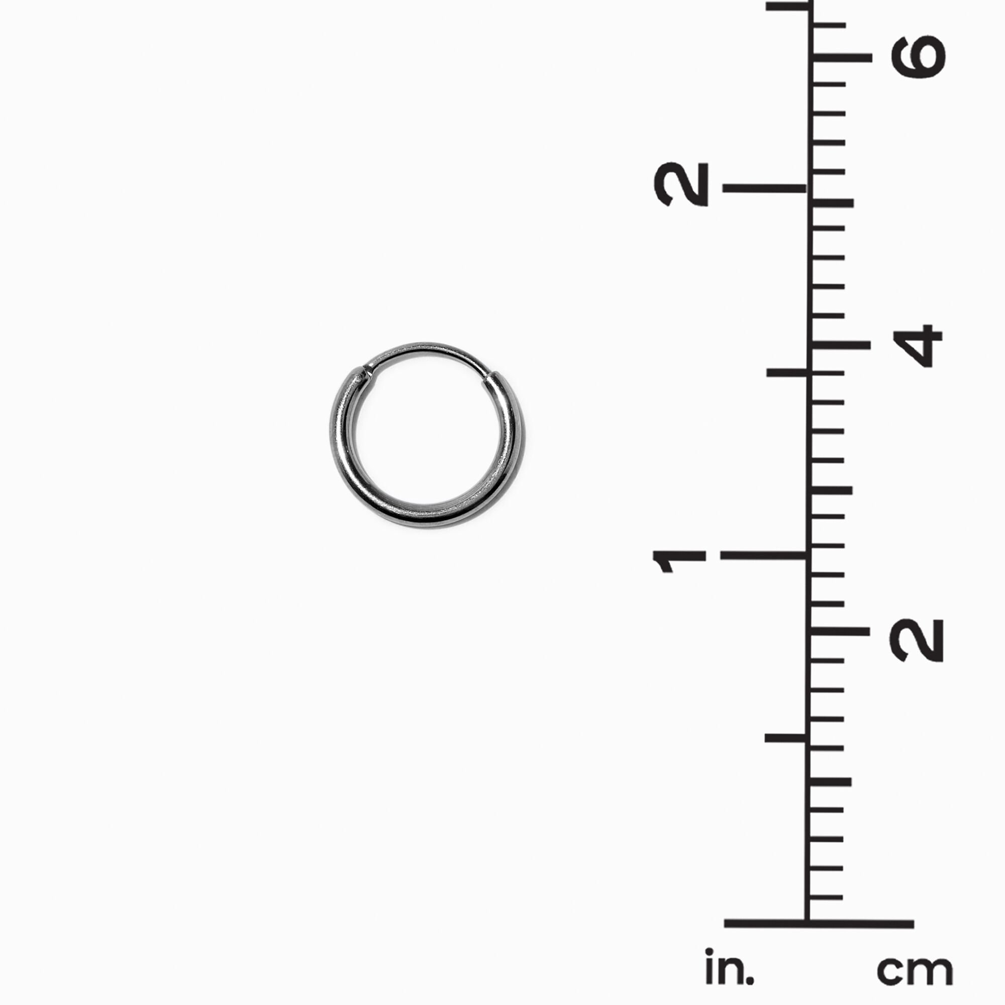 Boucles d'oreilles en zircon cubique en acier inoxydable couleur argentée - Lot de 3,