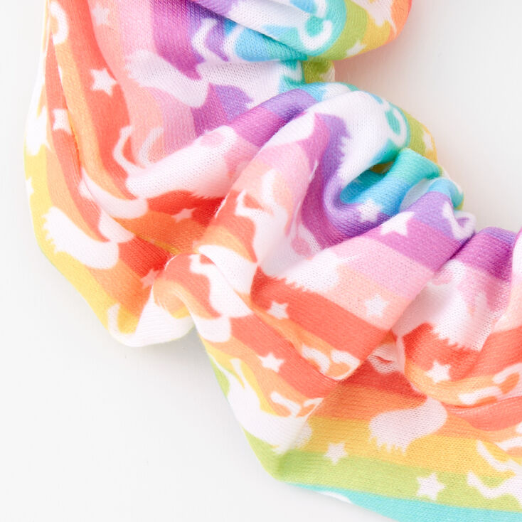 Rainbow Unicorn Hair Scrunchie,