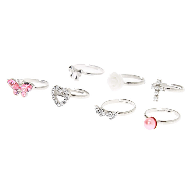 Claire&#39;s Club Elegant Rings - 7 Pack,