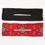 Accessoire pour chignon en tissu bandana noir - Lot de 2,