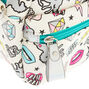 Unicorn Power Patches Mini Backpack Crossbody Bag,