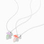 Best Friends Glow In The Dark Mushroom BFF Pendant Necklaces - 2 Pack,