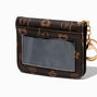 Brown &amp; Black Status Icons Mini Snap Wallet,
