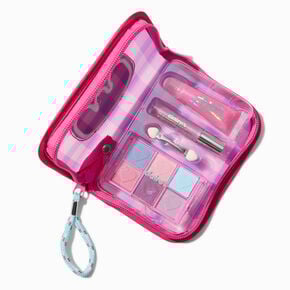Initial Zipper Makeup Set Wristlet - C,