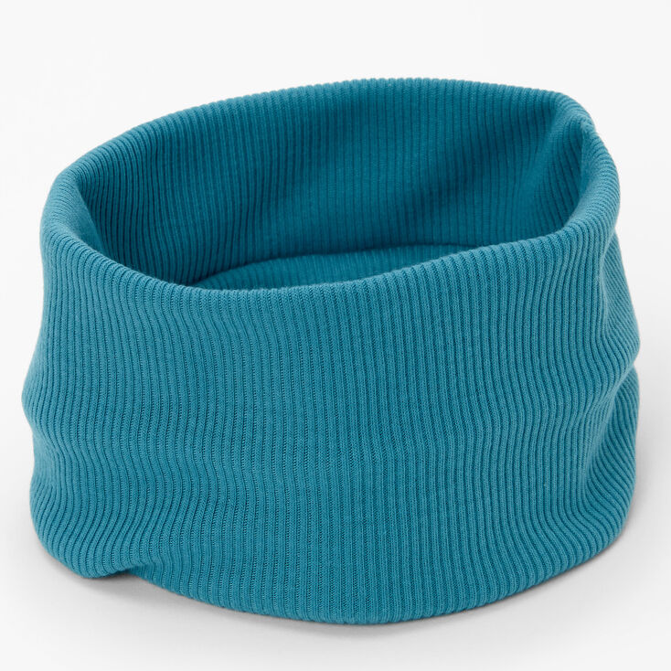Flat Ribbed Headwrap - Teal | Claire's
