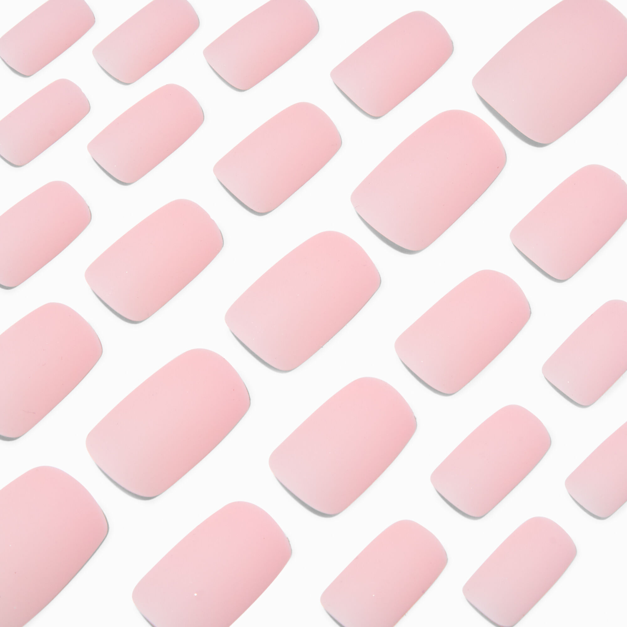 View Claires Matte Nude Square Vegan Faux Nail Set 24 Pack information