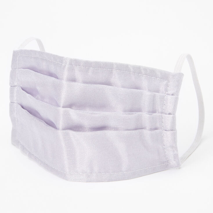 Claire's Masque en tulle plissé couleur argentée - Taille adulte