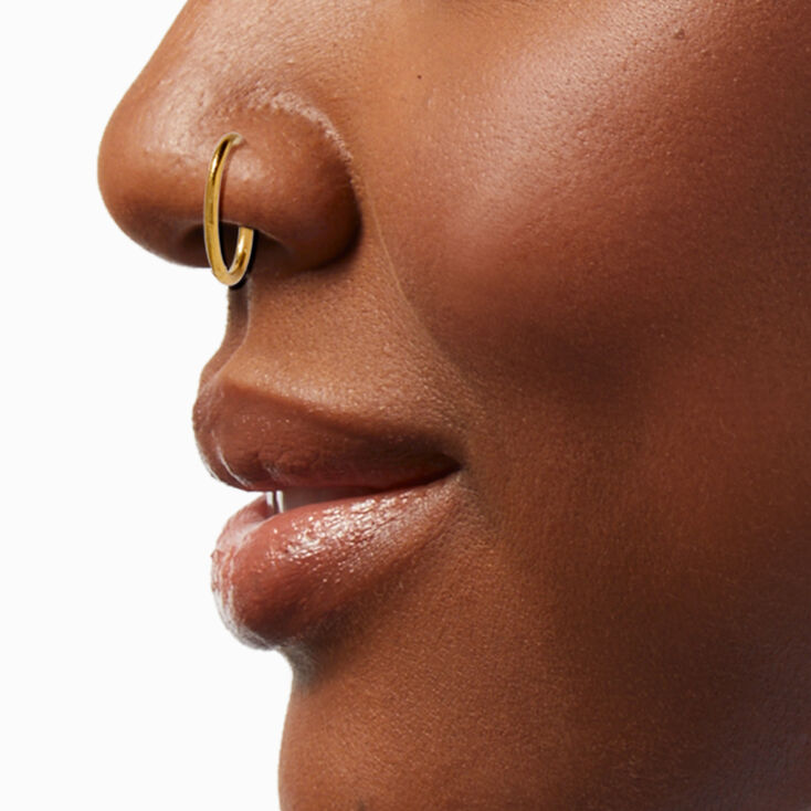 20G Mixed Metal Stainless Steel Crystal Nose Studs &amp; Hoops - 6 Pack,