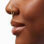 20G Mixed Metal Stainless Steel Crystal Nose Studs &amp; Hoops - 6 Pack,