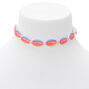 Pink Ombre Cowrie Shell Choker Necklace,