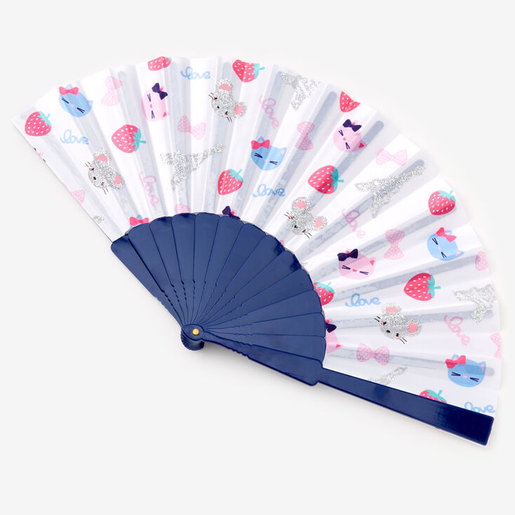 Claire&#39;s Club Paris Cat Folding Fan,