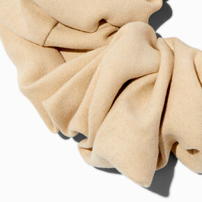 Ivory Faux Suede Giant Hair Scrunchie,