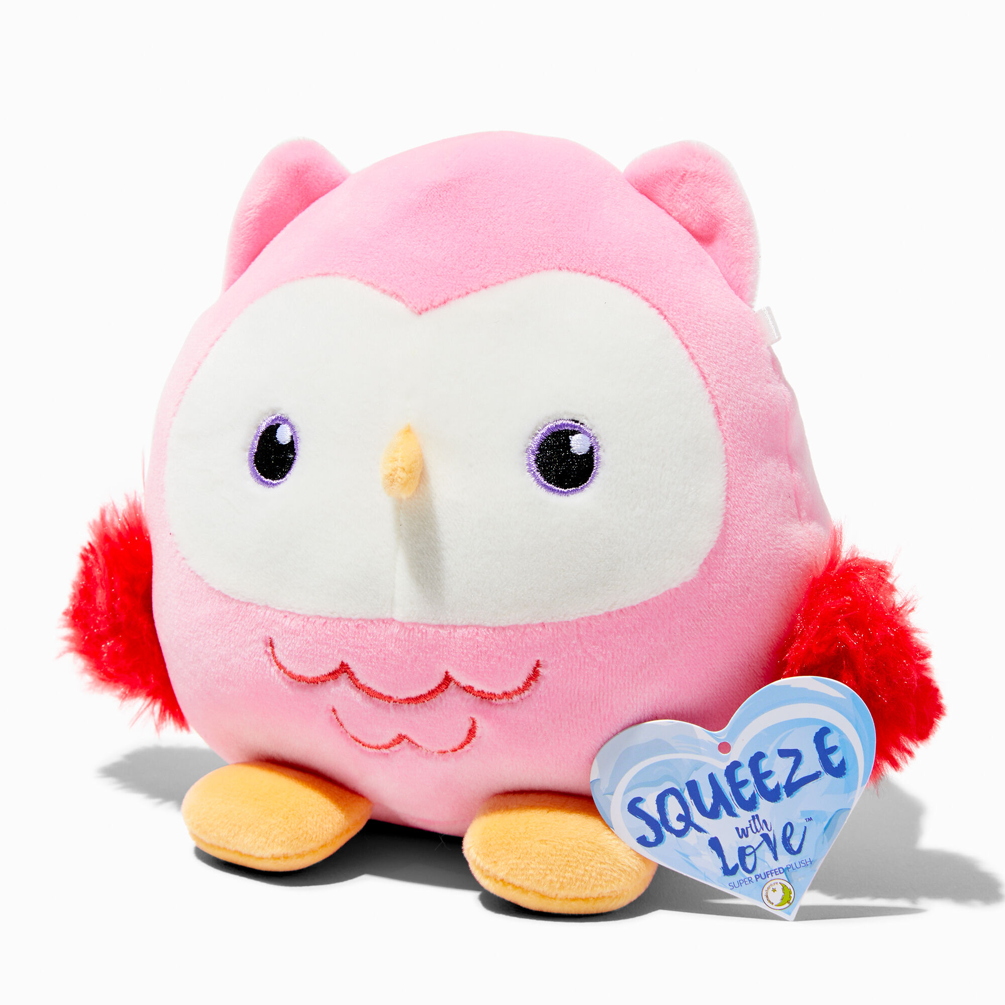View Claires Squeeze With Love 5 Owl Soft Toy information