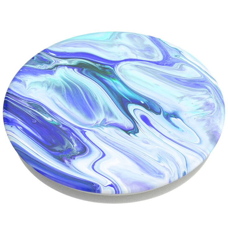 PopGrip PopSockets interchangeable - Bleu effet marbr&eacute;,