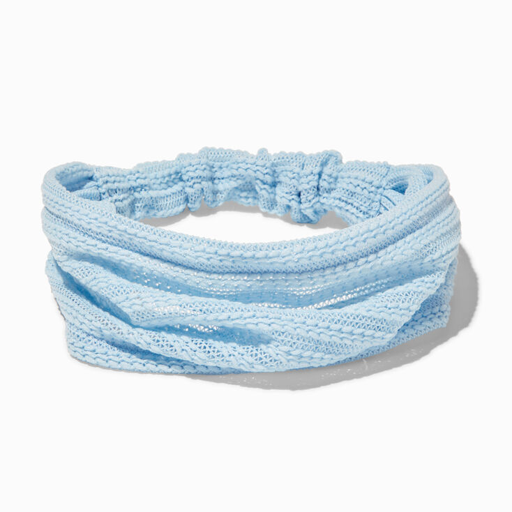 Blue Sheer Headwrap,