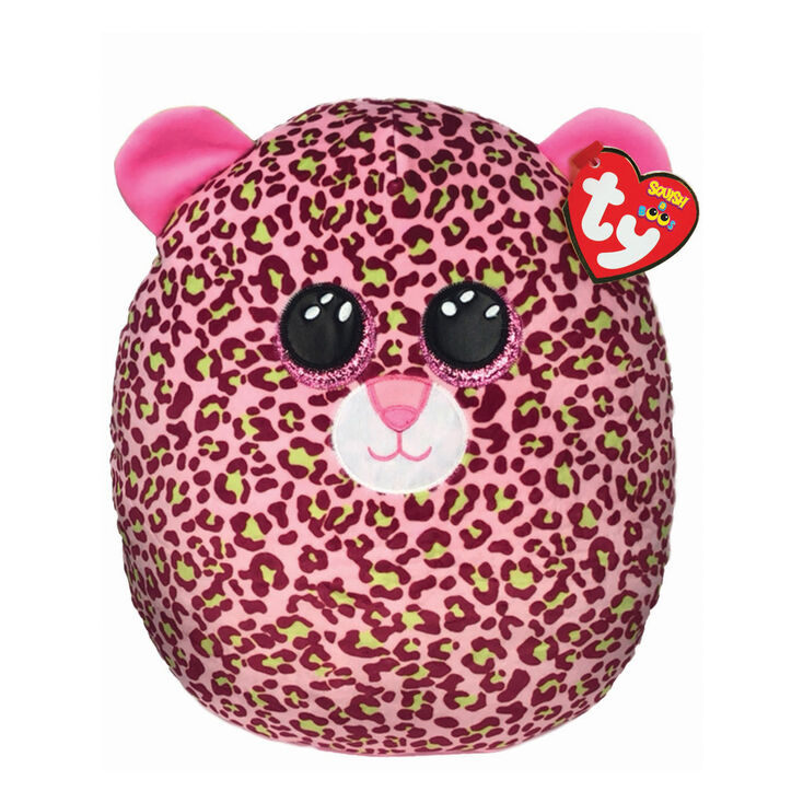 Ty&reg; Squish-A-Boo Lainey the Pink Leopard Soft Toy,