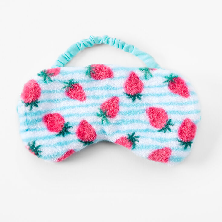 Plush Mint Strawberry Sleeping Mask,