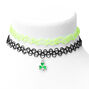 Shamrock Choker Necklaces - Green, 2 Pack,