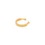 Anneau de faux piercing cartilage couleur dor&eacute;,