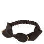 Satin Bow Headwrap - Black,