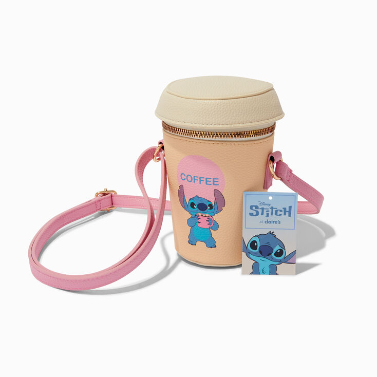 Disney Stitch Cosy Coffee Cup Crossbody Bag,