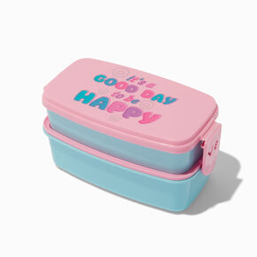 &quot;Happy Day&quot; Bento Box Lunch Box Set - 2 Pack,