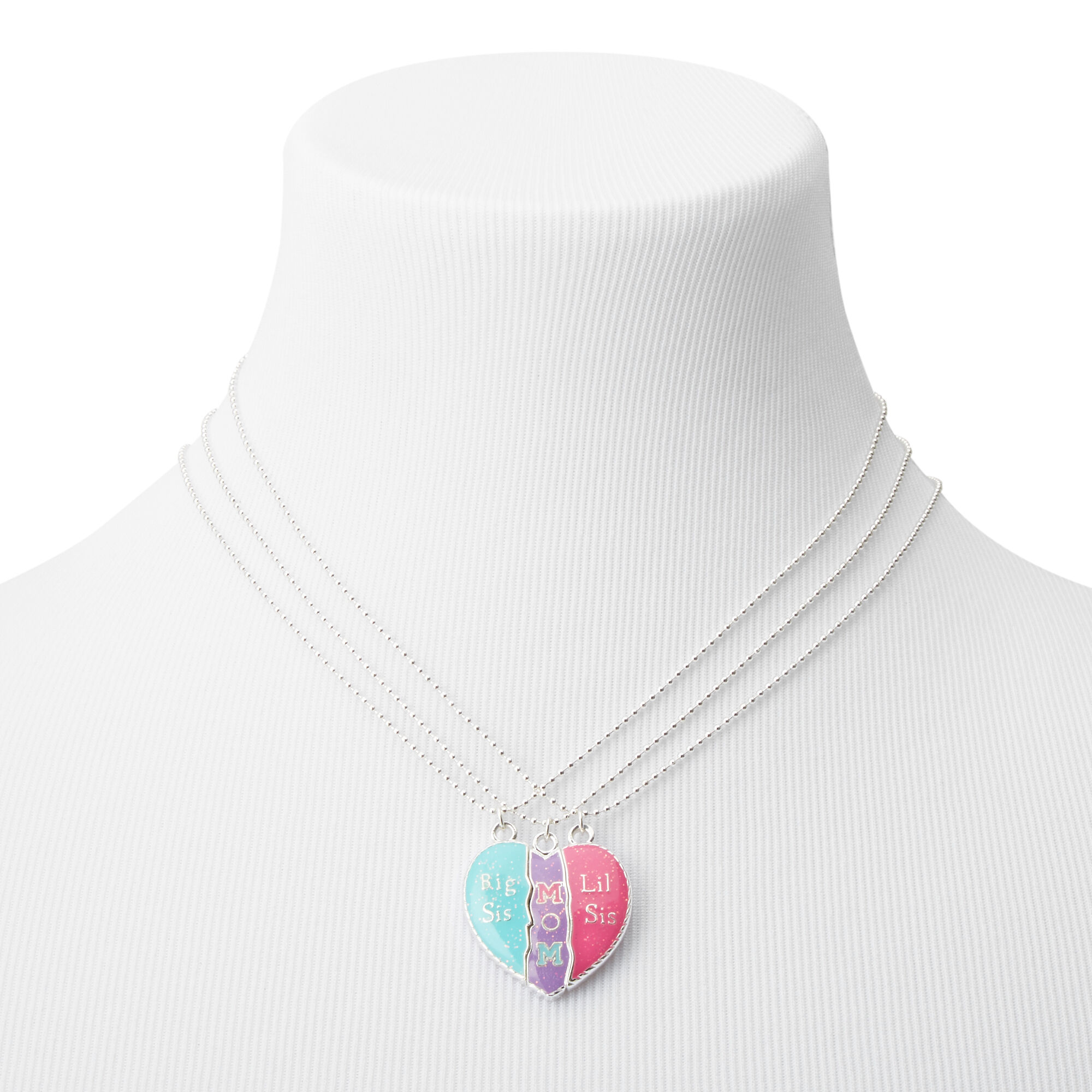 Enamel Broken Heart Big Sis Mom Lil Sis Necklace Best Friends Sisters Stack Necklace  Jewelry For Women Children From Endlesssea9208, $1.43 | DHgate.Com