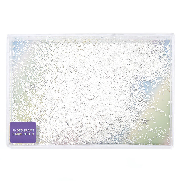 Cadre photo paillettes mobiles transparentes,