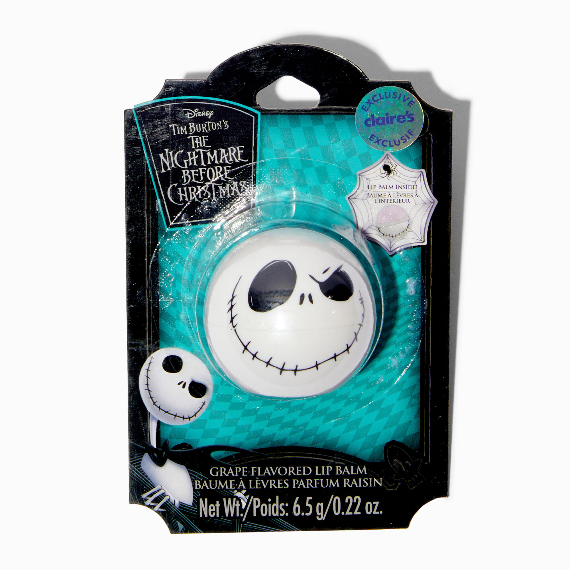 View The Nightmare Before Christmas Claires Exclusive Jack Skellington Novelty Lip Balm information