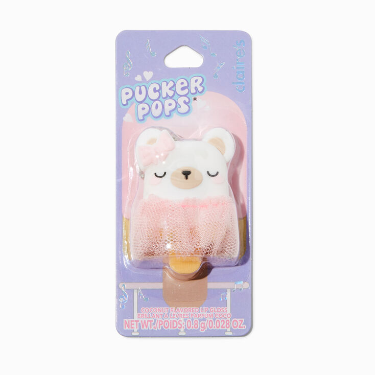 Pucker Pops&reg; Tutu Bear Lip Gloss - Coconut,