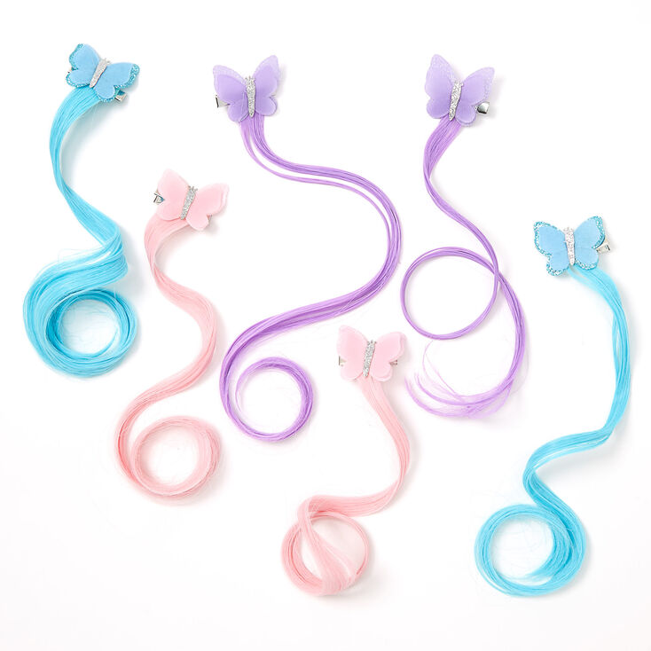 Barrettes de cheveux synth&eacute;tiques papillon Club&nbsp;Claire&#39;s - Lot de 6,