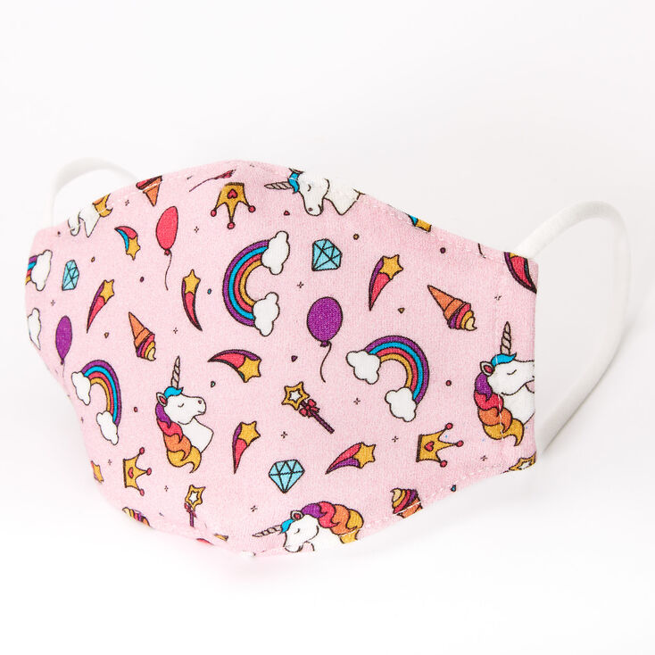 Claire's Masques pour le visage en coton licorne et glace – Blanc