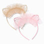 Claire&#39;s Club Fairy Tulle Cat Ears Headband - 2 Pack,