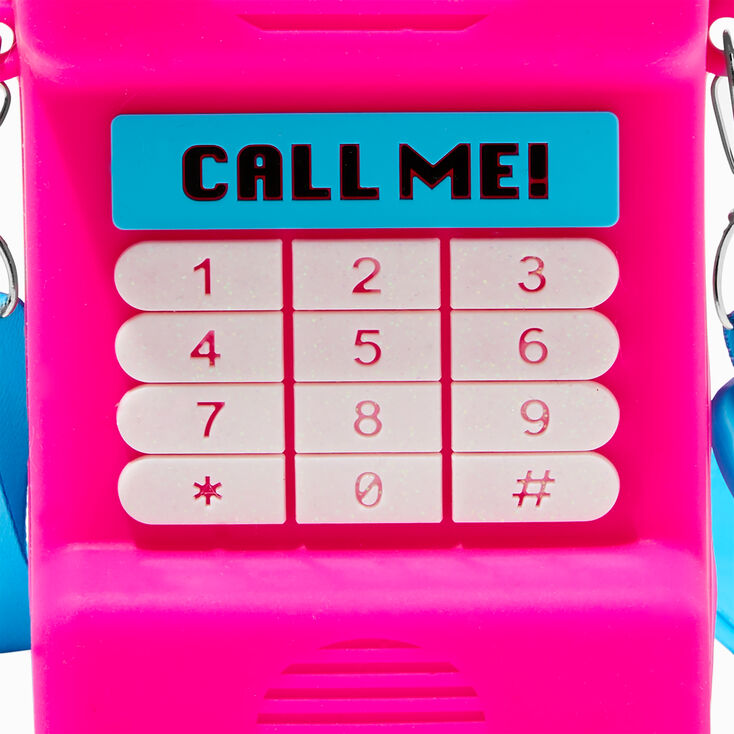 Pink Phone Jelly Crossbody Bag,