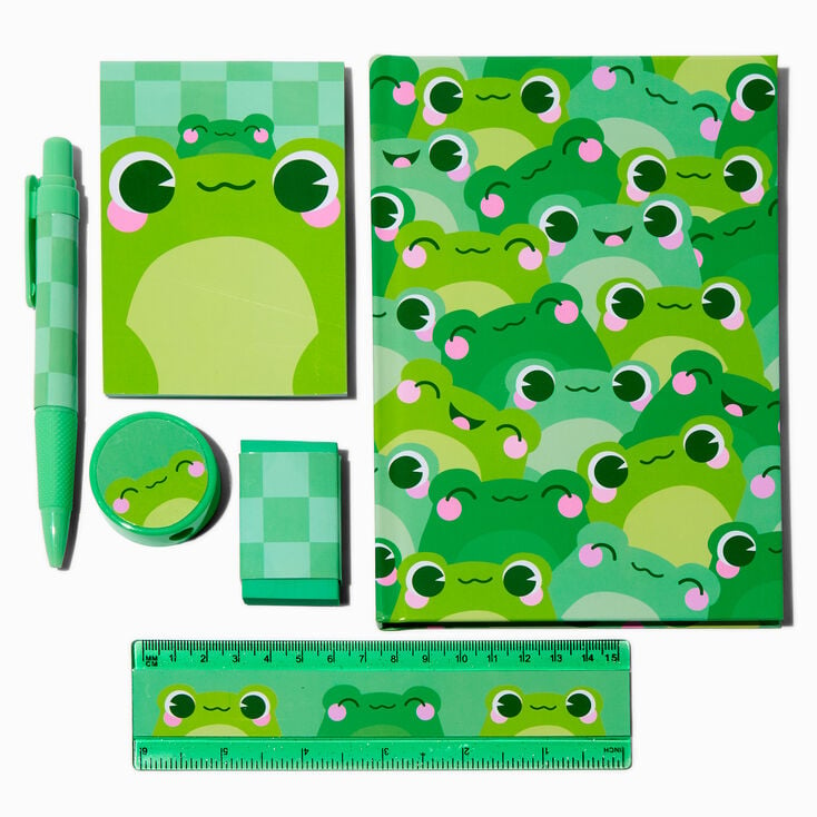 Green Frog Stationery Set