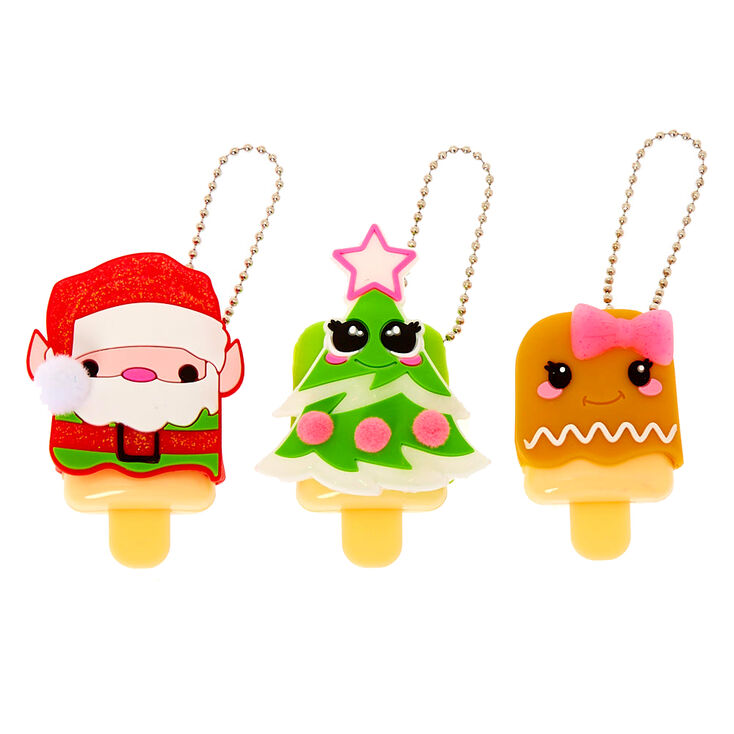 Claire's Gloss Noël Pucker Pops - Lot de 3