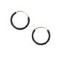10MM Hoop Earrings - Black,