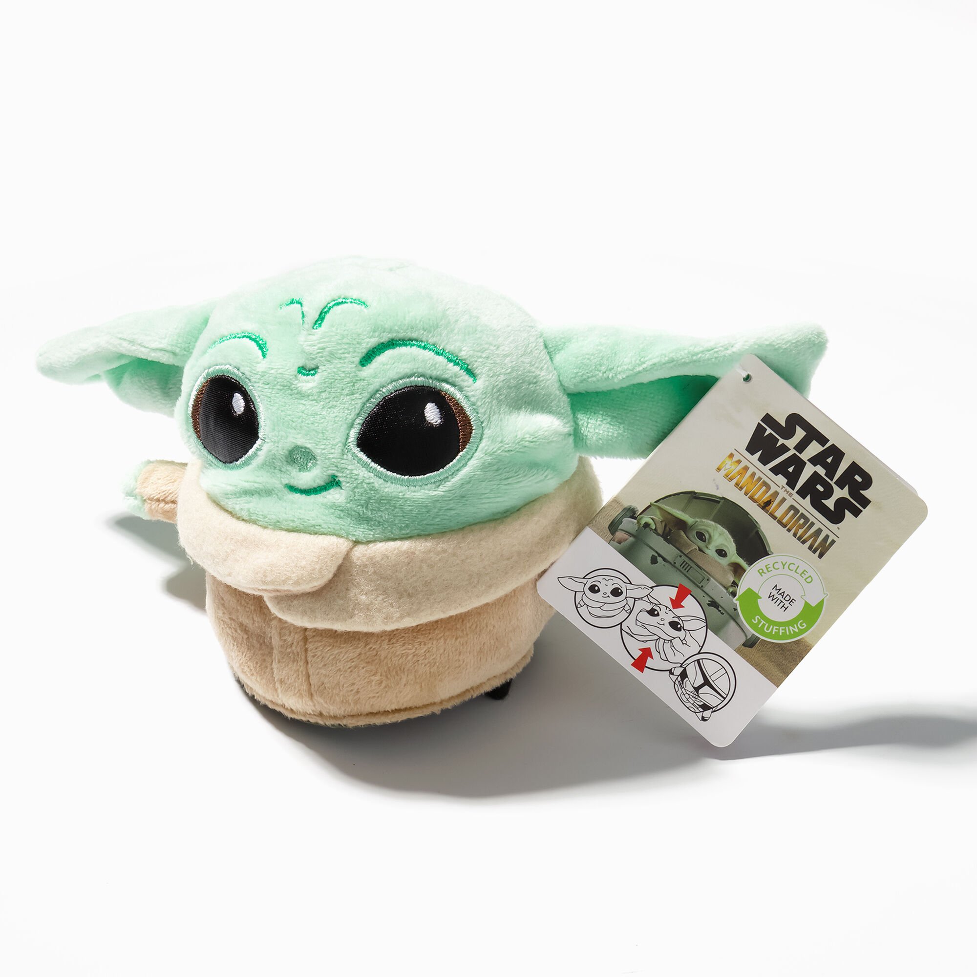 View Claires Star Wars The Mandalorian Child Baby Yoda Reversible Plush Toy Brown information