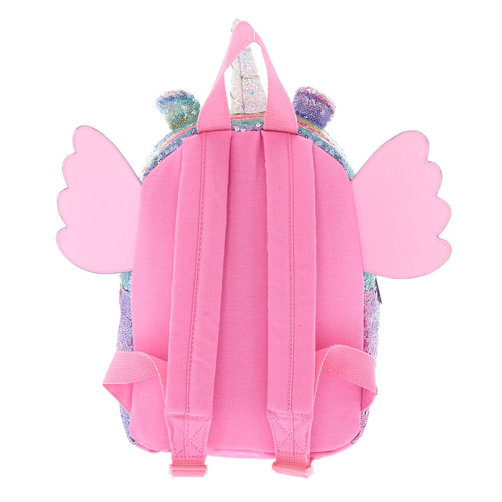 Sac à dos à sequins licorne volante arc-en-ciel du Club Claire's,