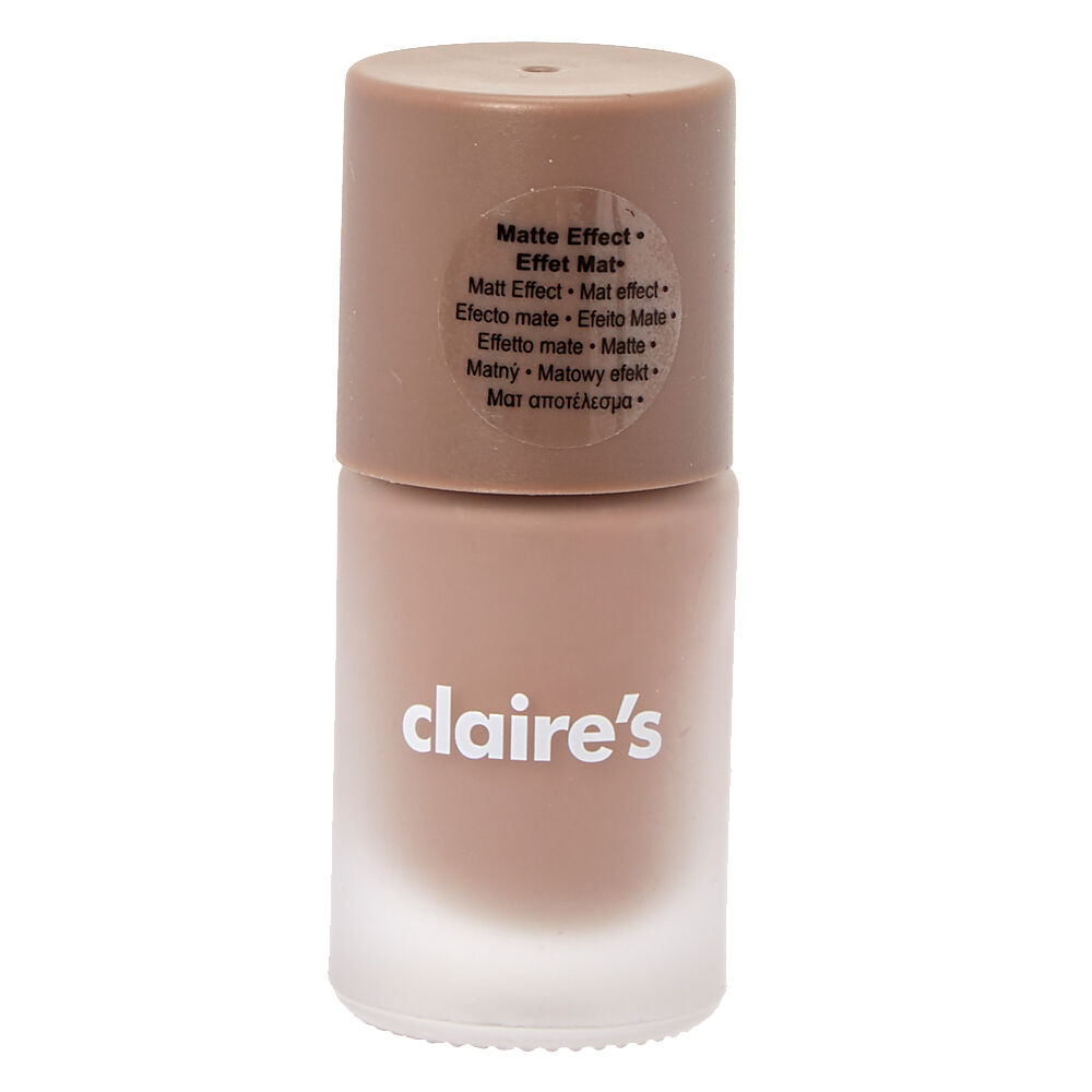 Matte colour top nail polish