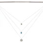 Silver Boho Multi Strand Choker Necklace,