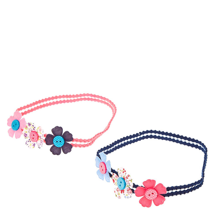 Bandeau avec boutons en forme de fleurs,