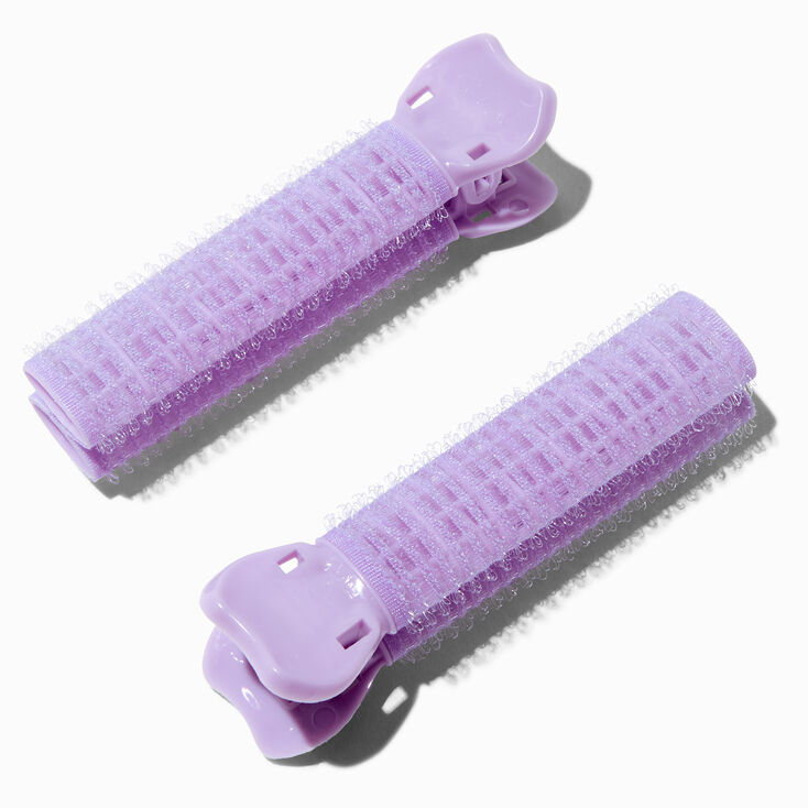 Purple Hair Curlers - 2 Pack
