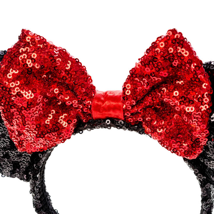 Disney&reg; Minnie Mouse Sequined Ears Headband- Black,