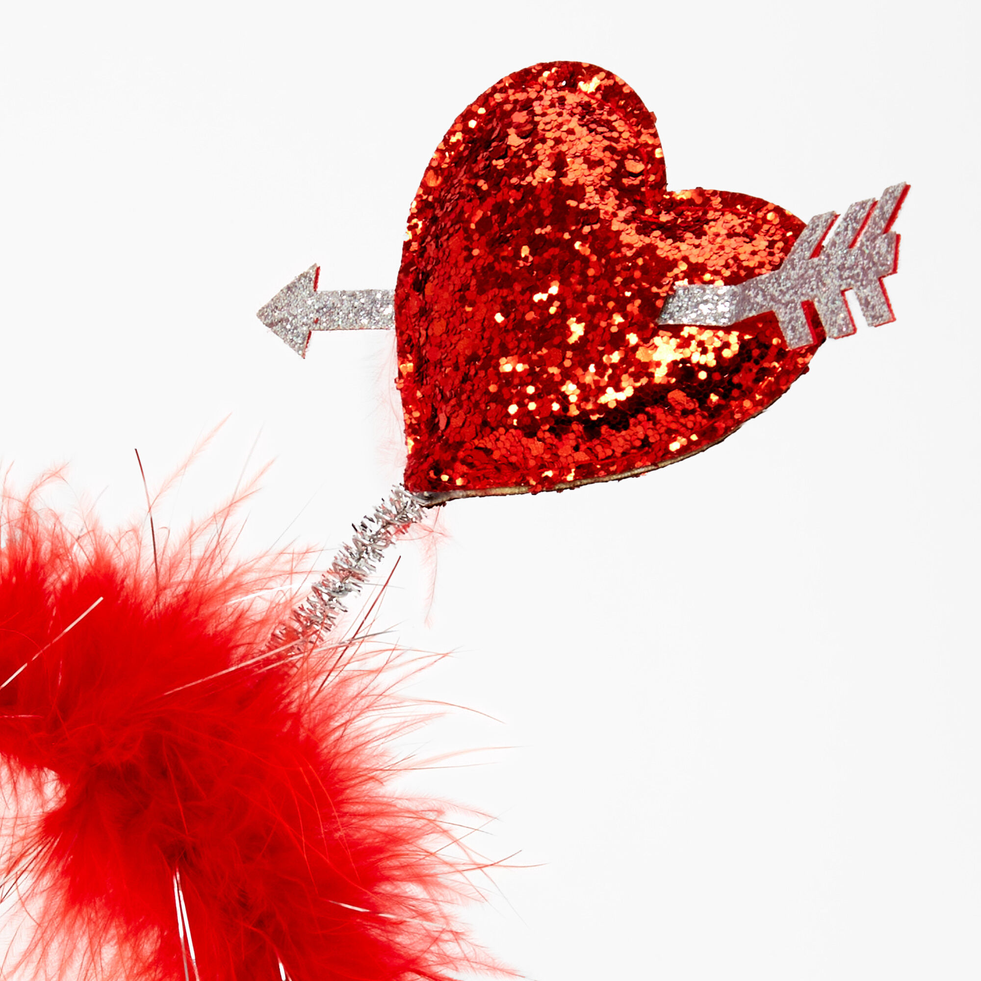 Serre-tête à antennes en forme de cœur Saint-Valentin,