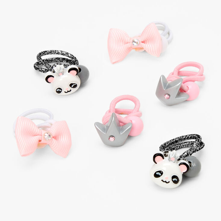 Claire&#39;s Club Panda Hair Ties - 6 Pack,