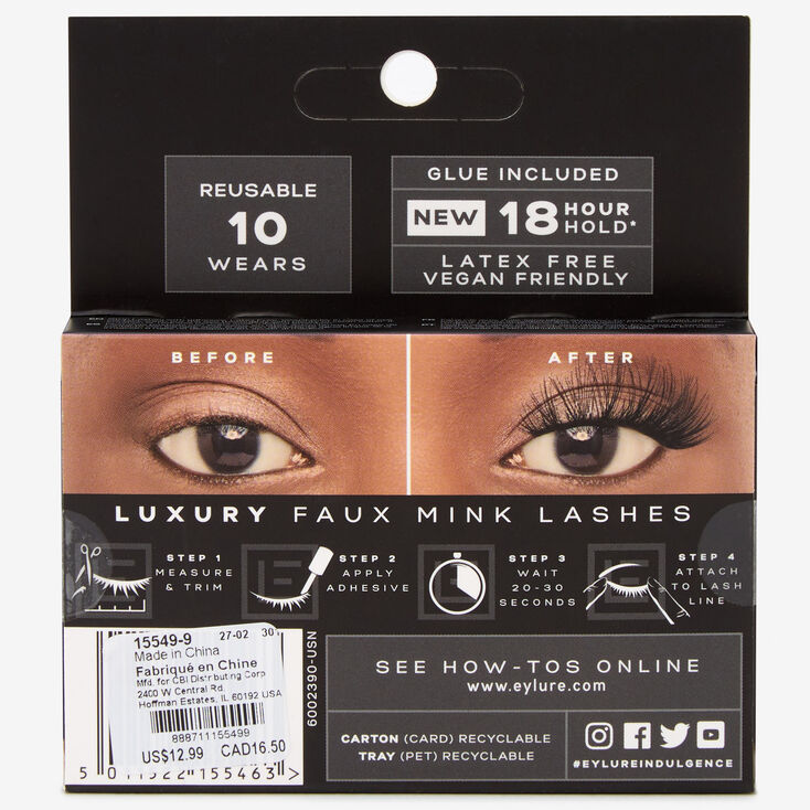 Eylure Luxe XL Faux Mink Eyelashes - Indulgence,