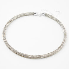 Rhinestone Pave Choker Necklace